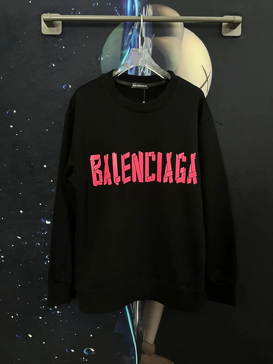 Balenciaga Balenciaga Logo Sweatshirt Black/Pink Black