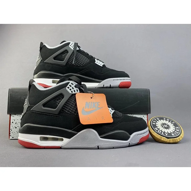 Jordan Jordan Air Jordan 4 Bred Sneakers Black