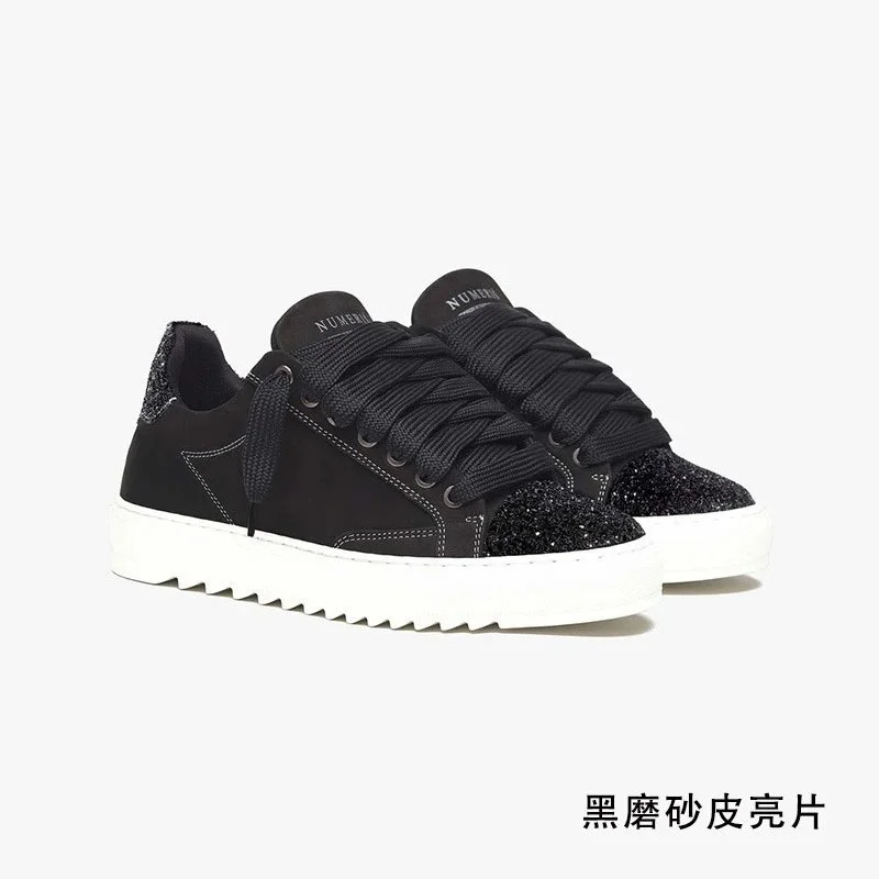 Other Black磨砂皮亮片 Sneakers Black - 1