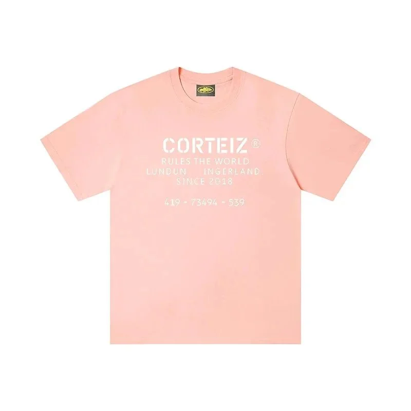 Corteiz Corteiz Rules the World Pink T-Shirt Pink - 1