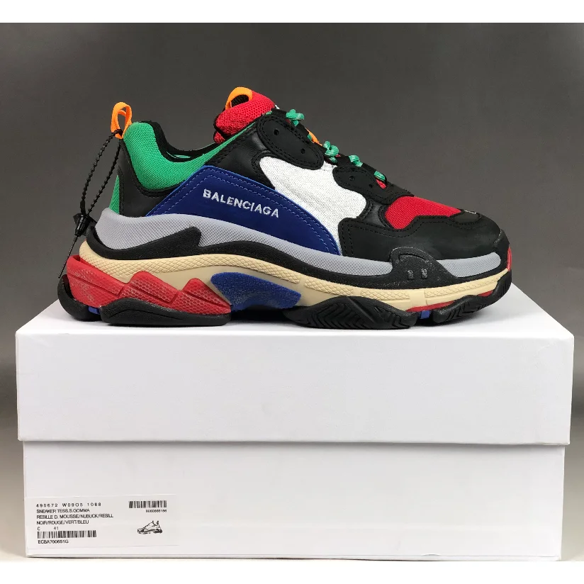 Balenciaga Balenciaga Triple S Colorblock Sneakers Black - 1