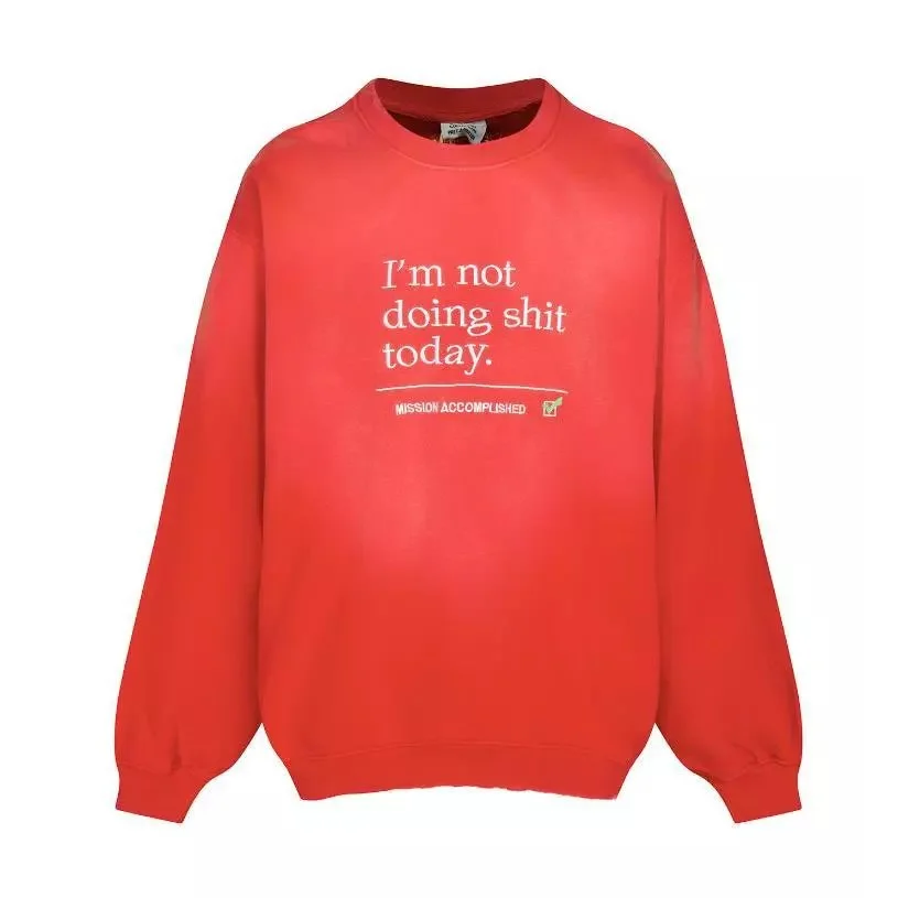 The North Face The North Face I'm Not Doing Shit Today Red Sweatshirt Red - 1