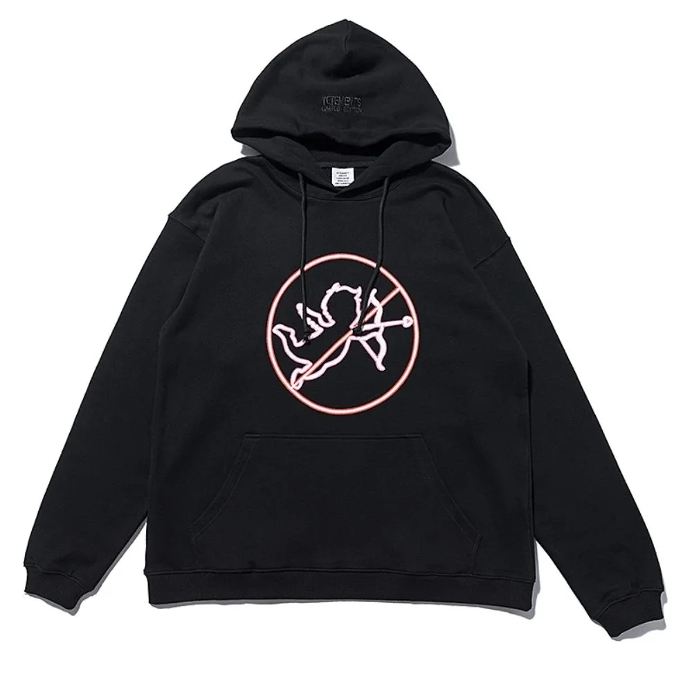 Saint Laurent Saint Laurent No Love Graphic Hoodie Black Black