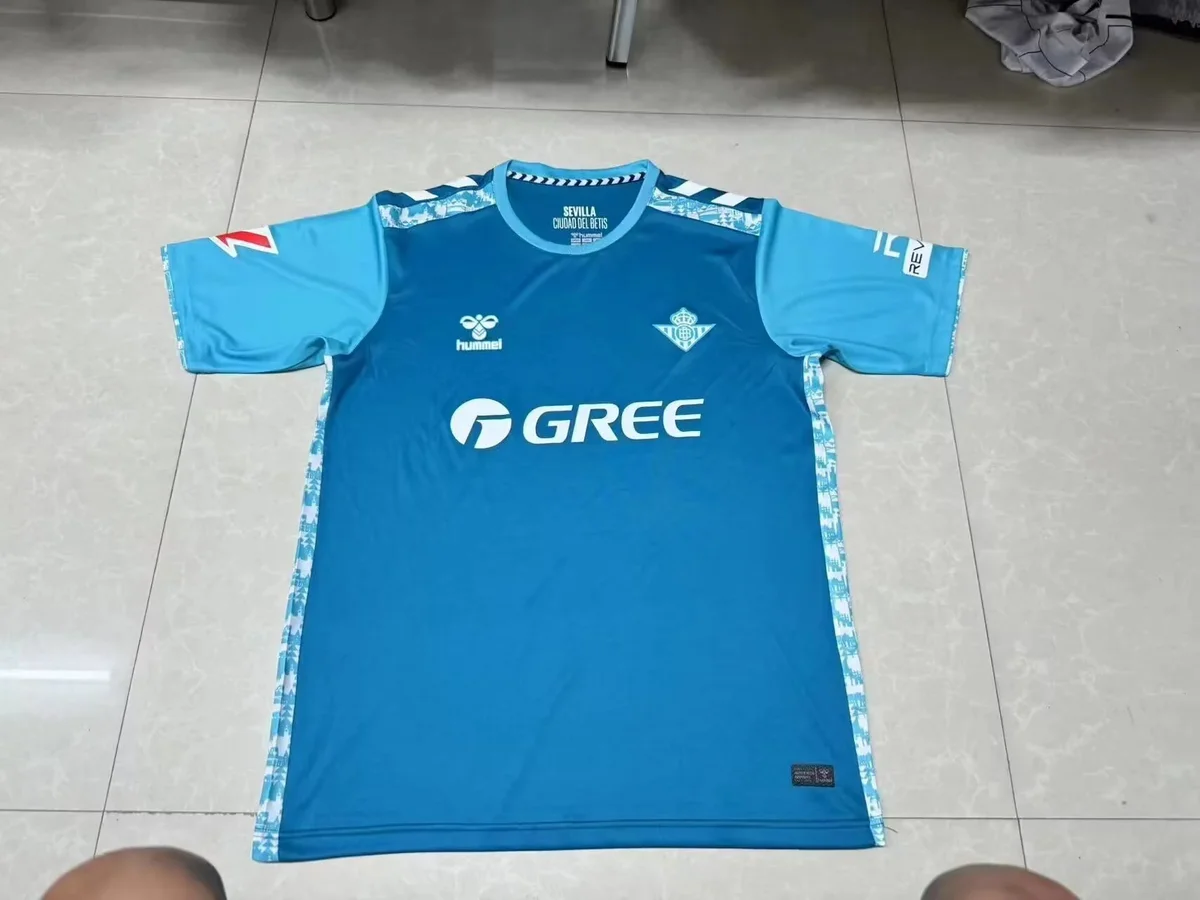 Hummel Hummel Soccer Jersey Blue/White Patterned T-Shirt Blue - 1