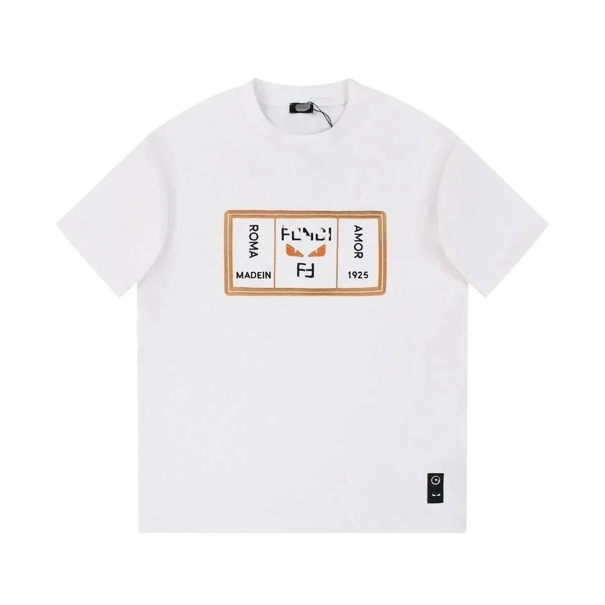 Fendi Fendi FJ Logo White T-Shirt White - 1