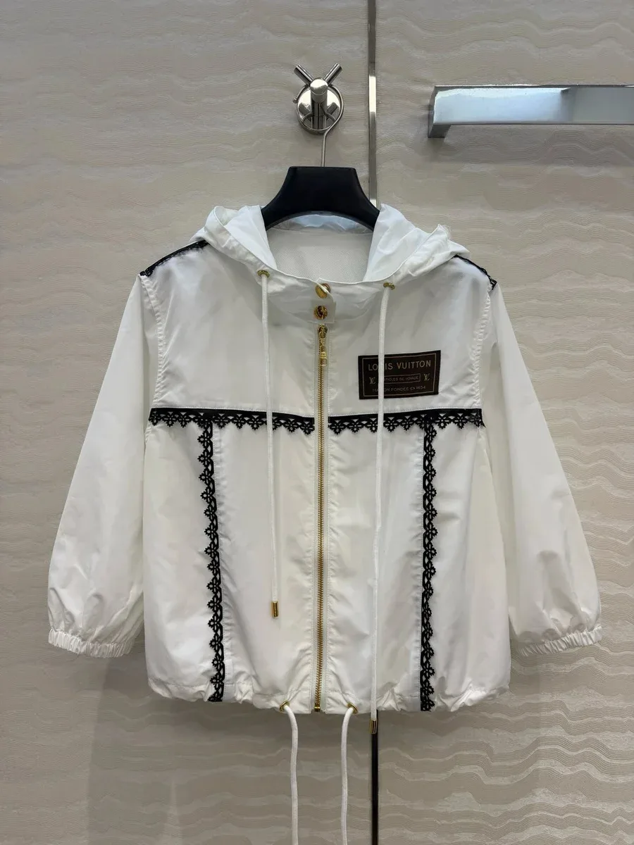Louis Vuitton Louis Vuitton Tabi White Lace Trim Jacket White