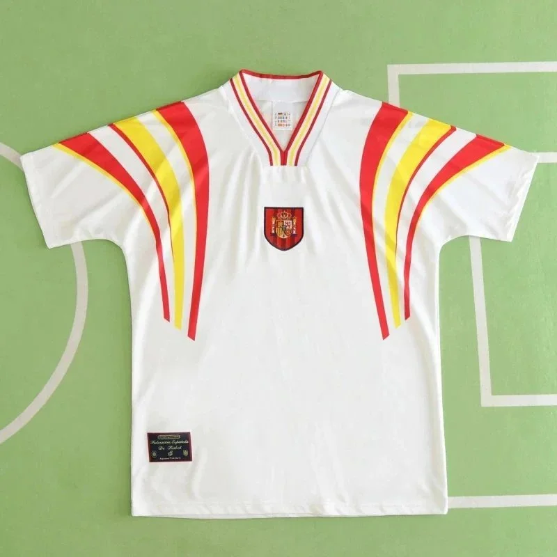 Other White Red Yellow Striped Soccer Jersey White - 1