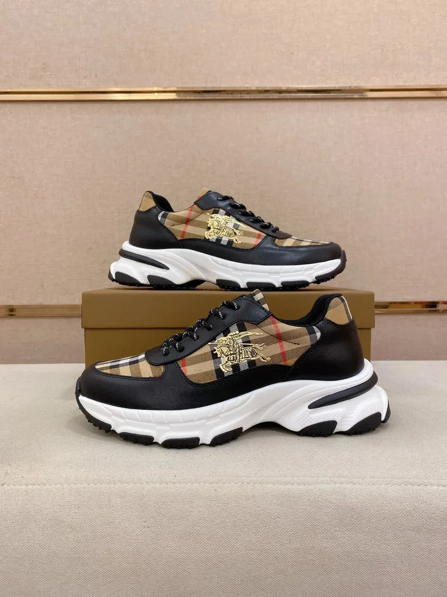 Burberry Burberry Vintage Check & Black Sneakers Black - 1