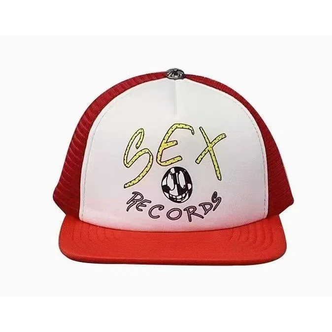 Other Unisex Sex Records Trucker Hat Red/White Red - 1