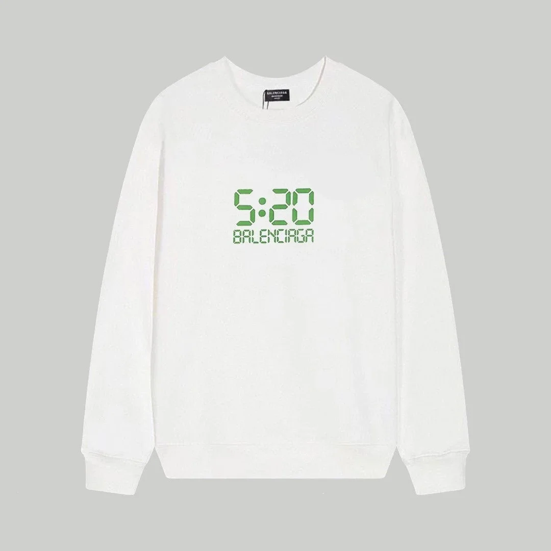 Balenciaga Balenciaga White '5:20' Graphic Sweatshirt White - 1