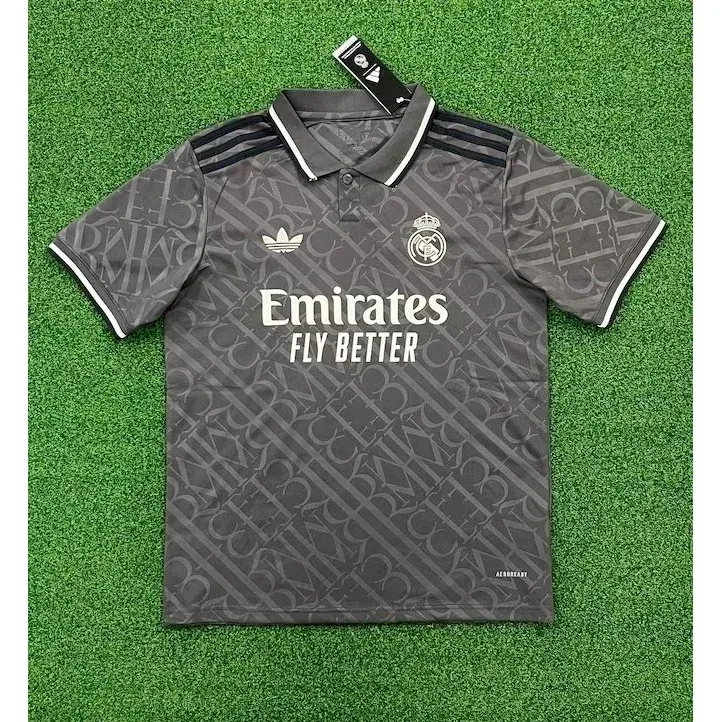 Adidas Adidas Matchwear Charcoal Football Jersey Grey