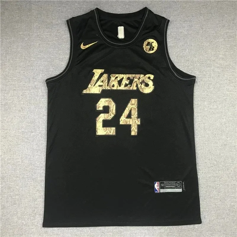 Nike Nike NBA Black/Gold Lakers Jersey Black