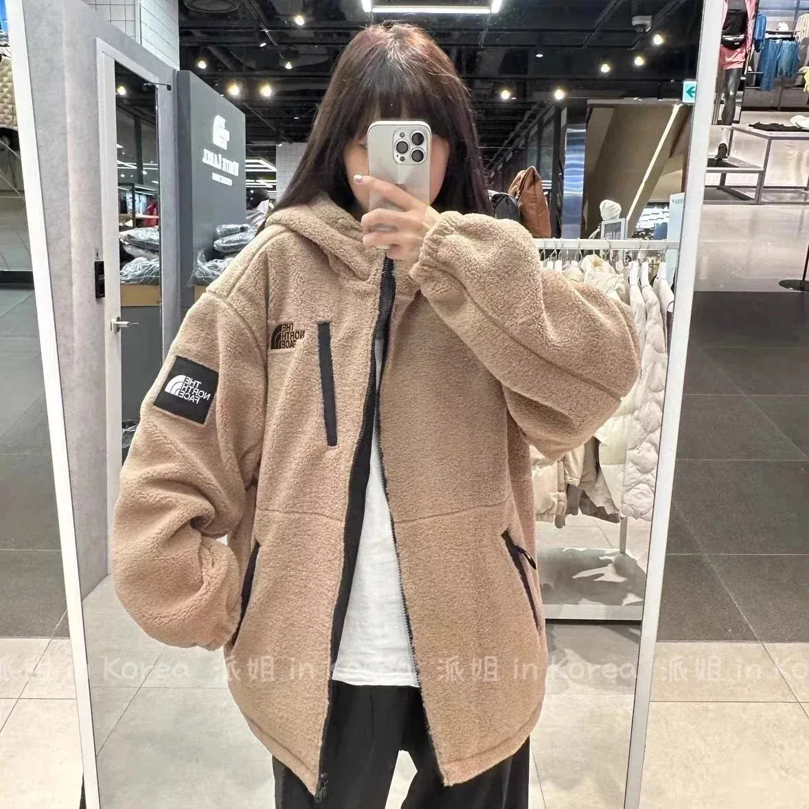 The North Face The North Face Nuptse Beige Hooded Parka Beige - 1