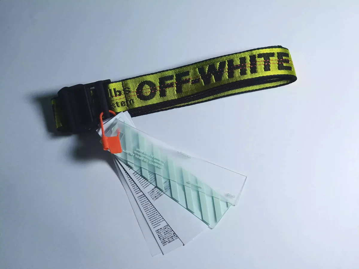 Off-White Off-White Yellow Belt with Black Buckle Yellow - 1