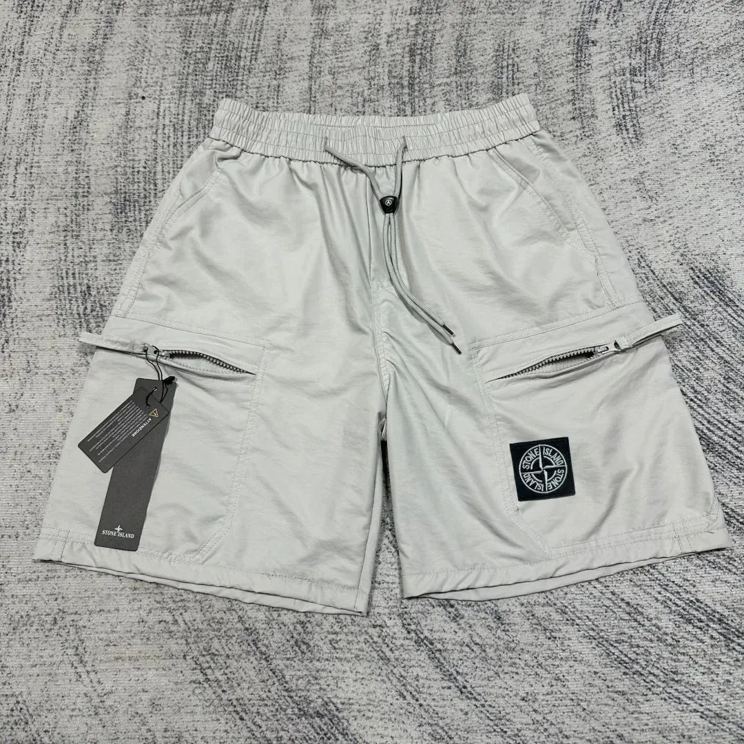 Stone Island Stone Island Light Grey Cargo Shorts Grey