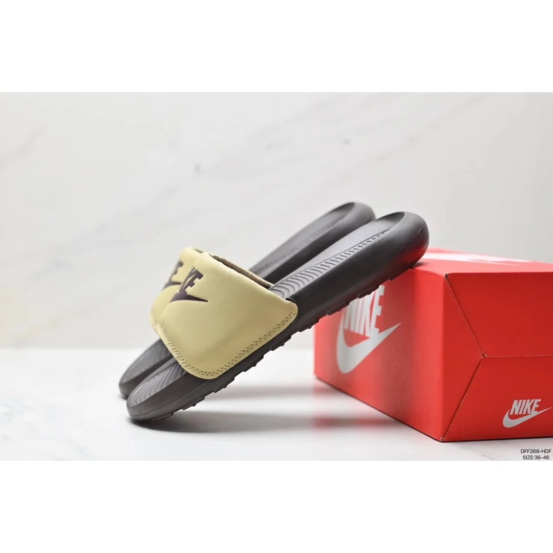 Nike Nike Victory Slide Sandals Beige/Black Beige - 1