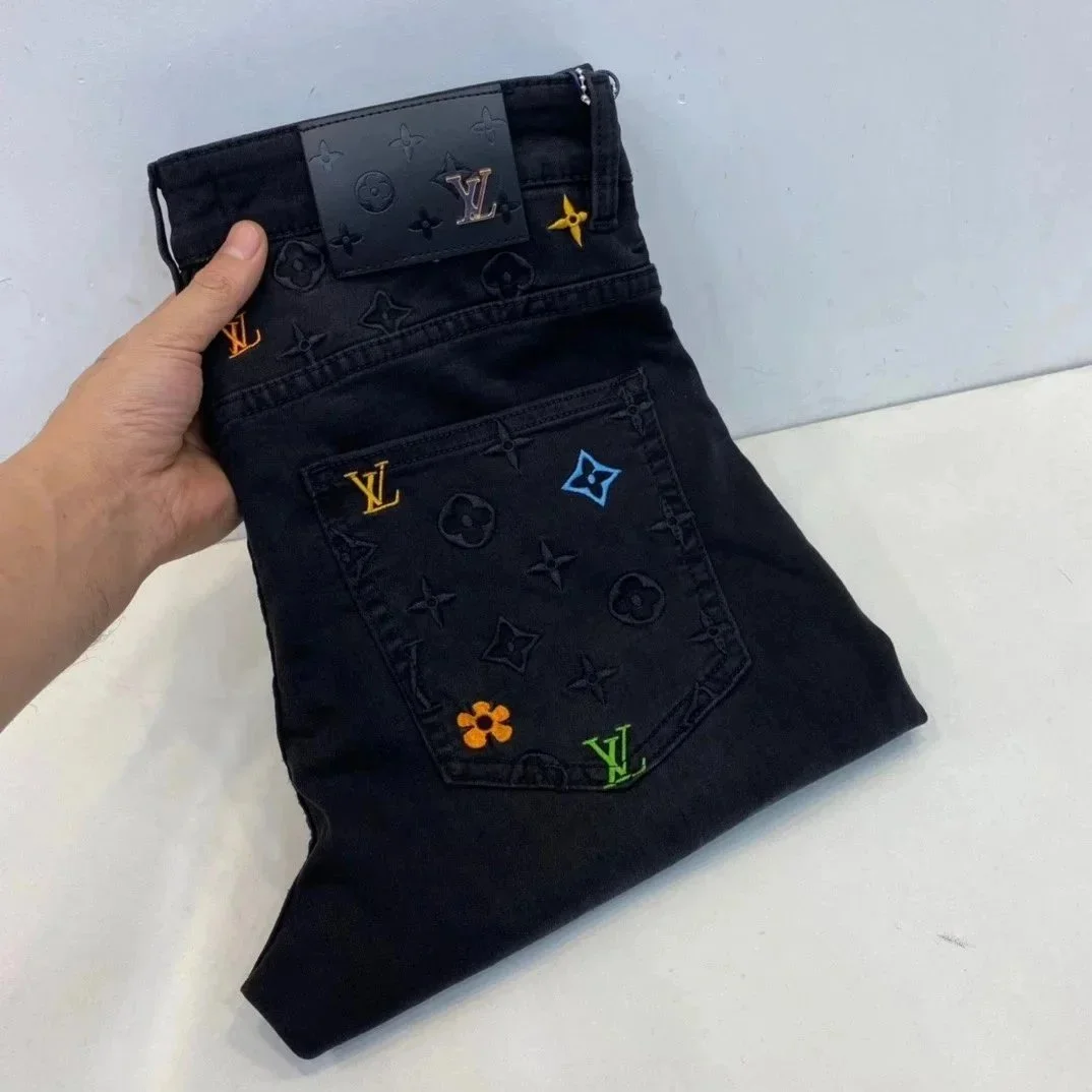Louis Vuitton Louis Vuitton Multicolor Monogram Jeans Black