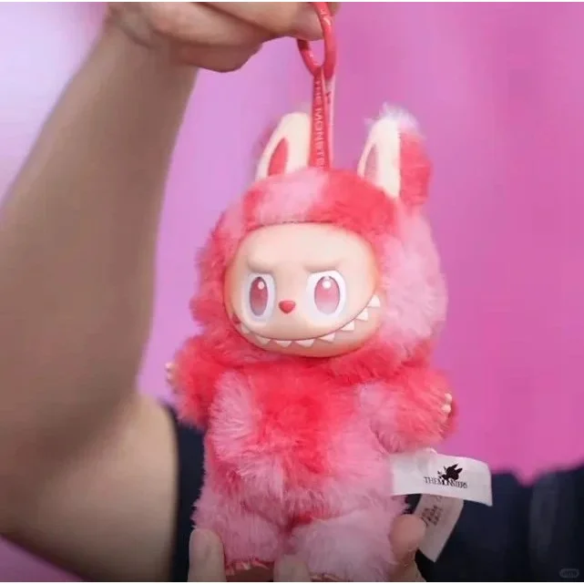 Other Unisex Love Bunny Plush Keychain Pink - 1