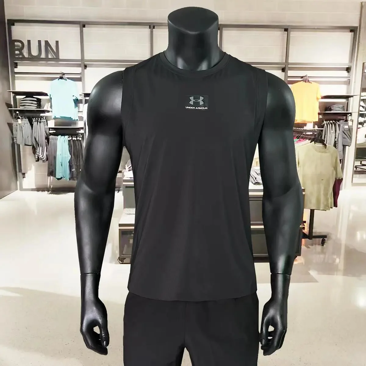 Under Armour Under Armour Black Tank Top Athletic Wear Black - 1