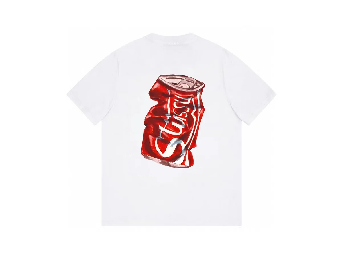 Stussy Stussy Stüssy Can Print White T-Shirt White - 1