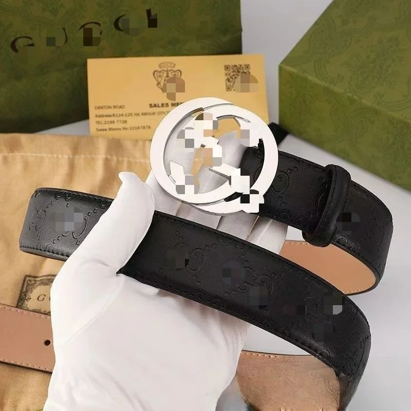 Gucci Gucci GG Belt Black Leather Belt Black - 1