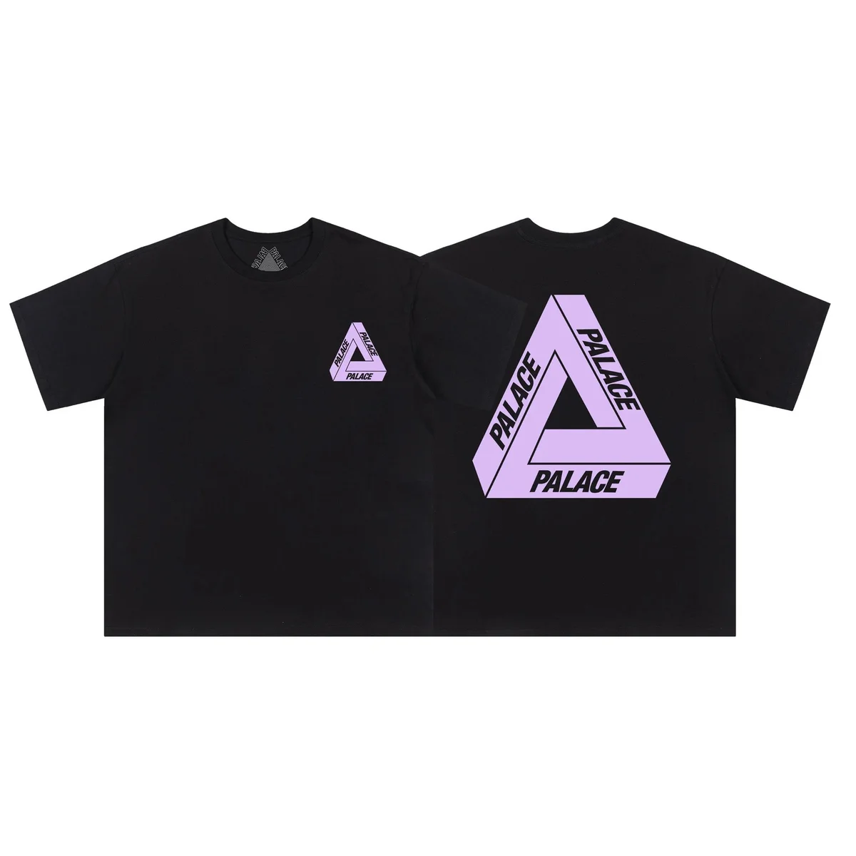 Palace Palace Tri-Logo Black Purple T-Shirt Black - 1