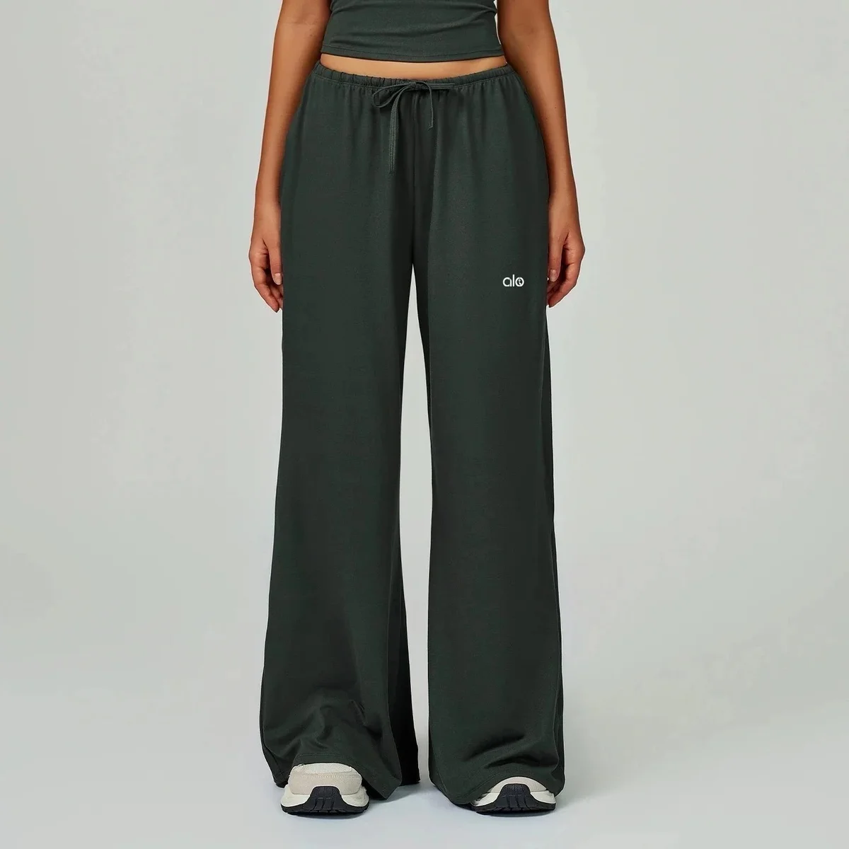 Other Alo Yoga Wide Leg Pants Volcanic Ash Bottoms Grey - 1