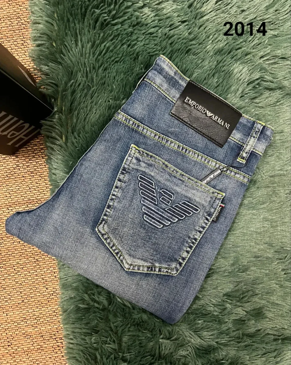 Armani Emporio Armani Emporio Light Wash Jeans Blue