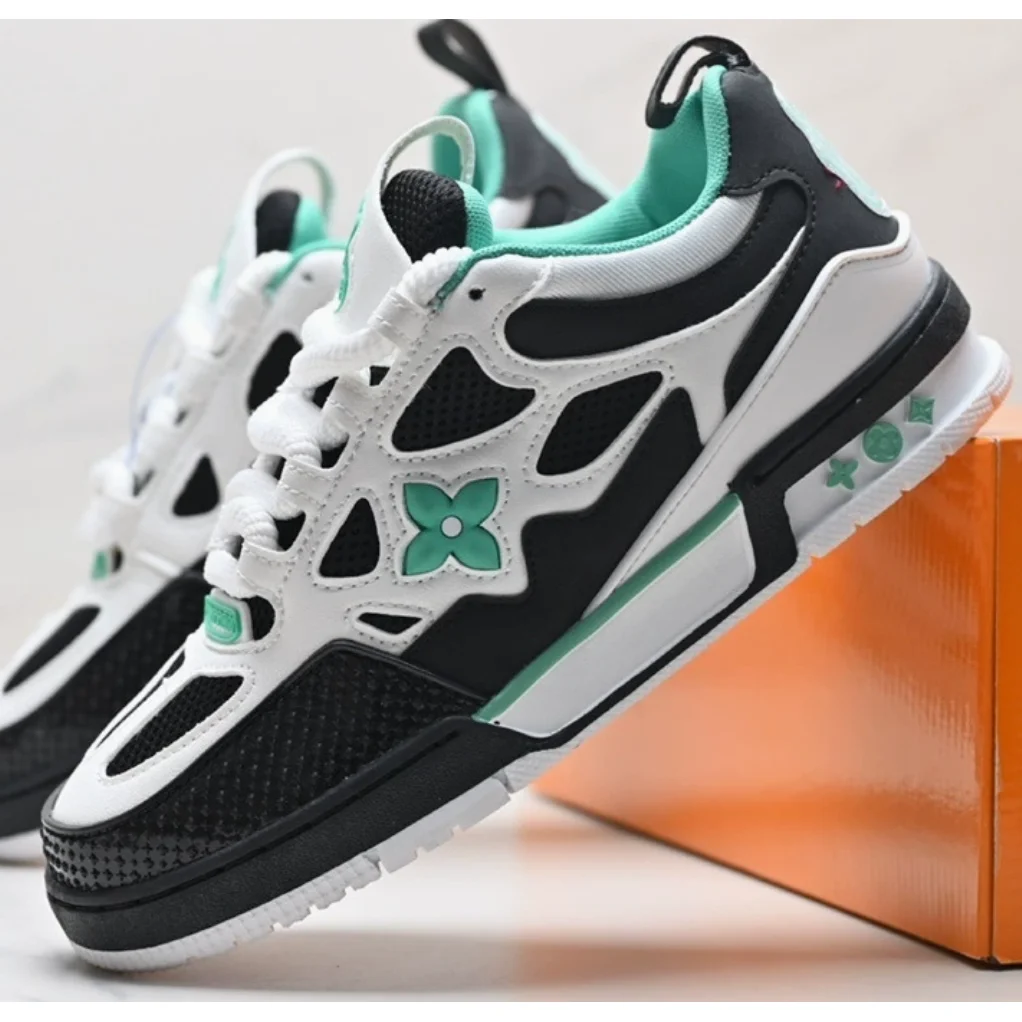 Louis Vuitton Louis Vuitton LV Trainer Black/White/Green Sneakers Black