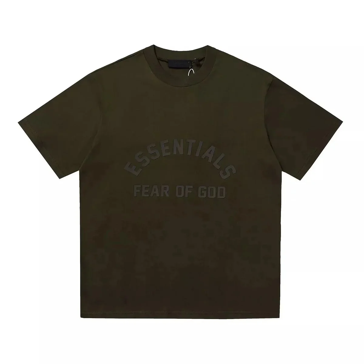 Fear of God Fear of God Essentials Olive Green T-Shirt Green - 1