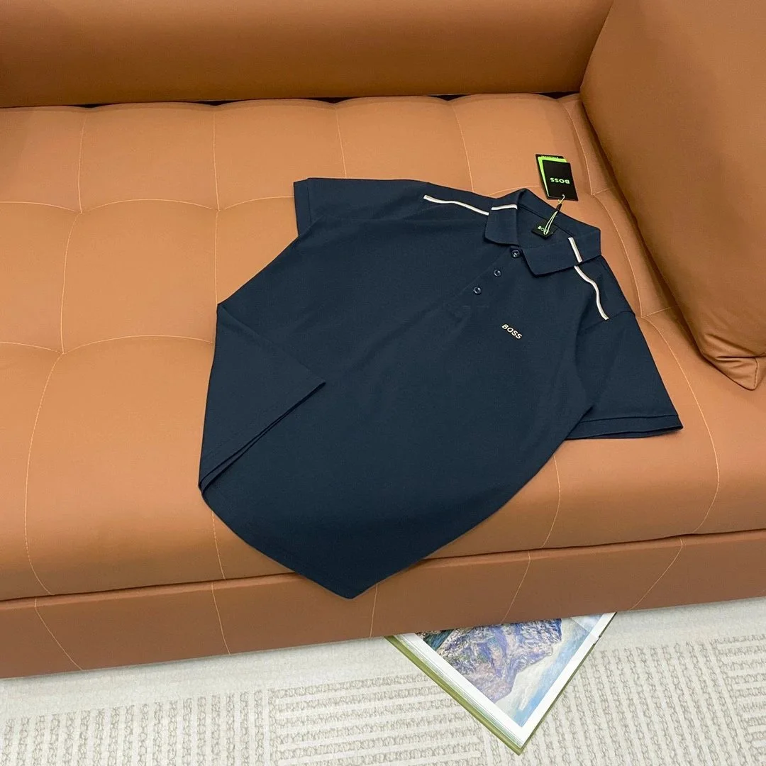 Hugo Boss Hugo Boss Polo Shirt Navy Solid T-Shirt Navy - 1