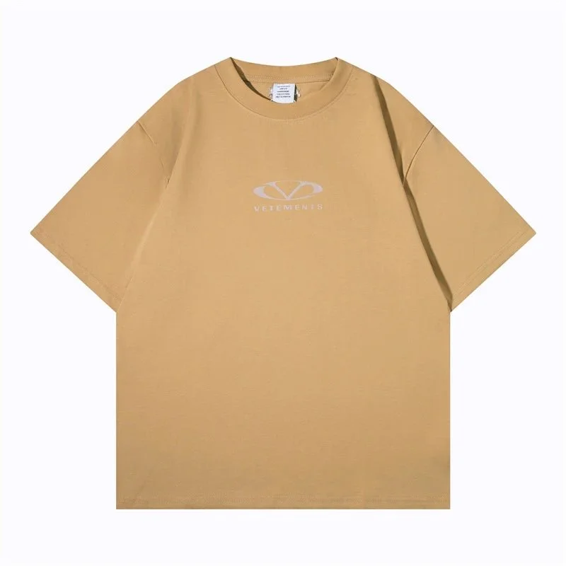 Vetements Vetements Beige T-Shirt Solid Casual Beige - 1