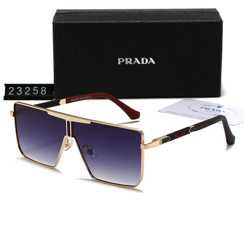 Gold-tone double-bridge sunglasses