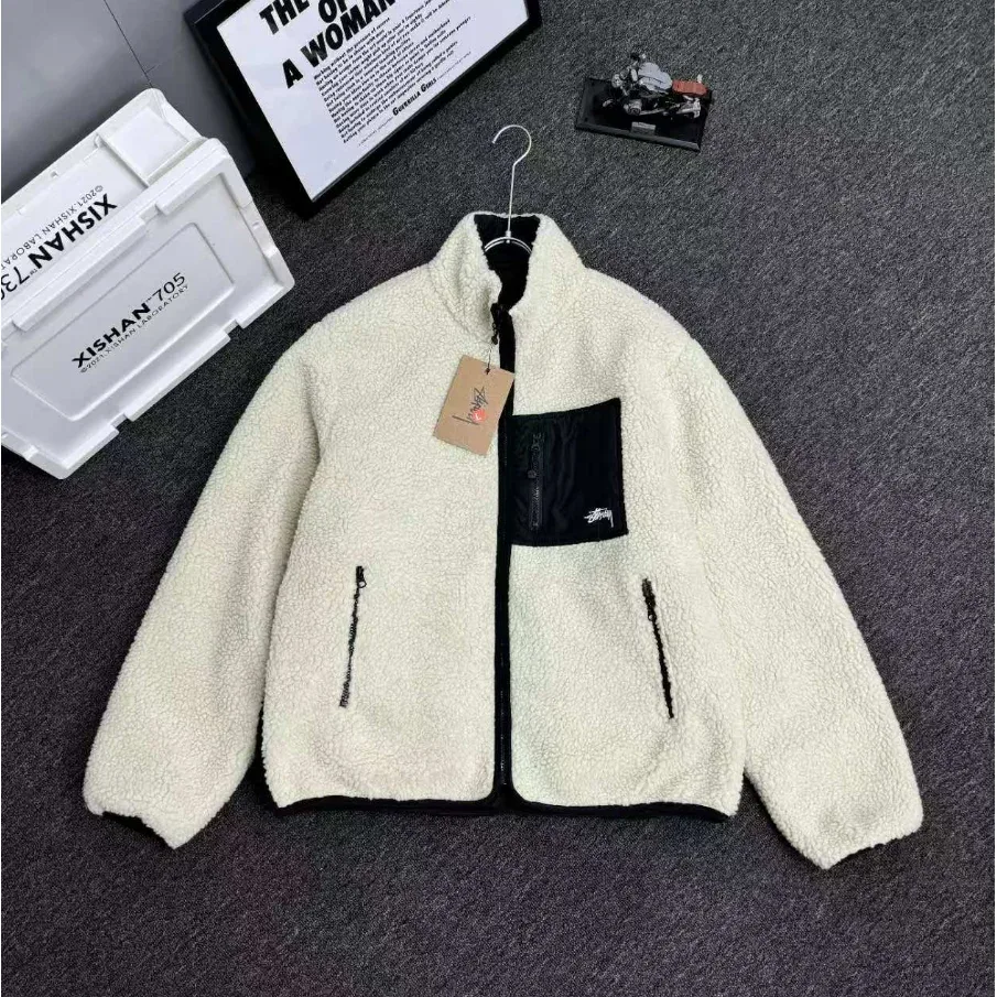 Stussy Stussy A-1 White Fleece Jacket White - 1