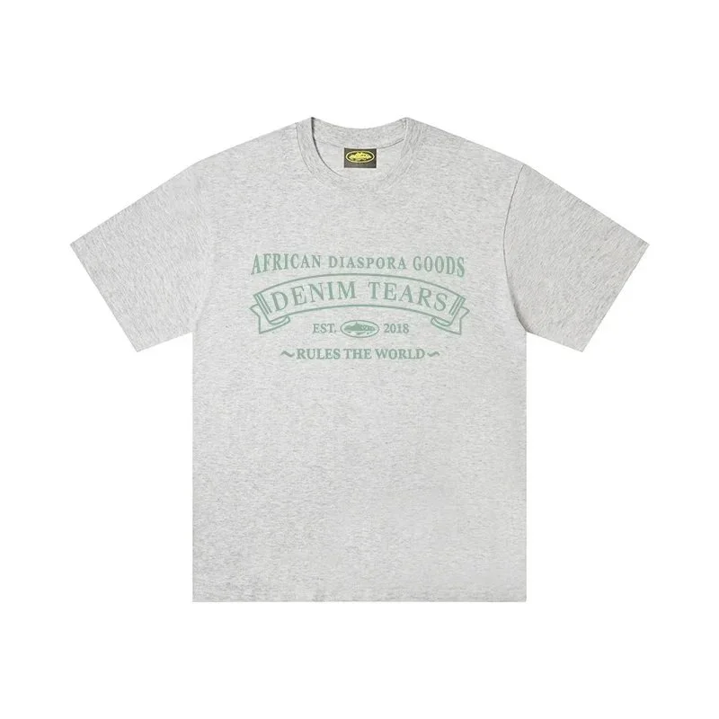 Other Unisex African Diaspora Goods Denim Tears T-Shirt Grey Grey - 1