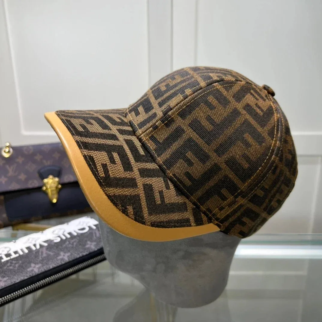 Fendi Fendi FF Monogram Brown/Tan Baseball Cap Brown