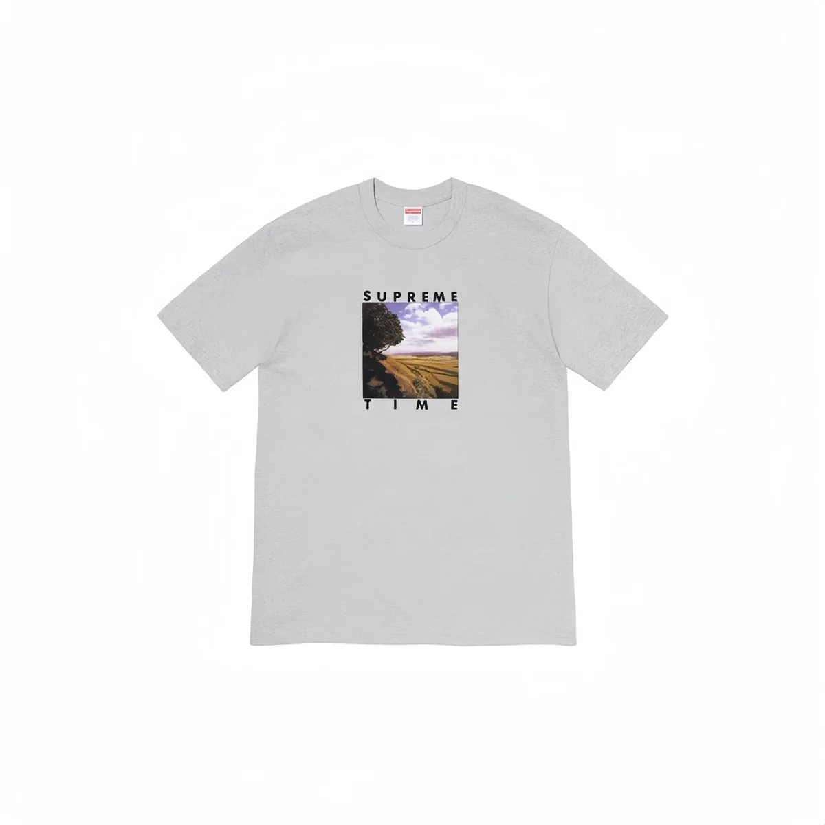 Supreme Supreme Time Landscape T-Shirt Light Grey Grey - 1