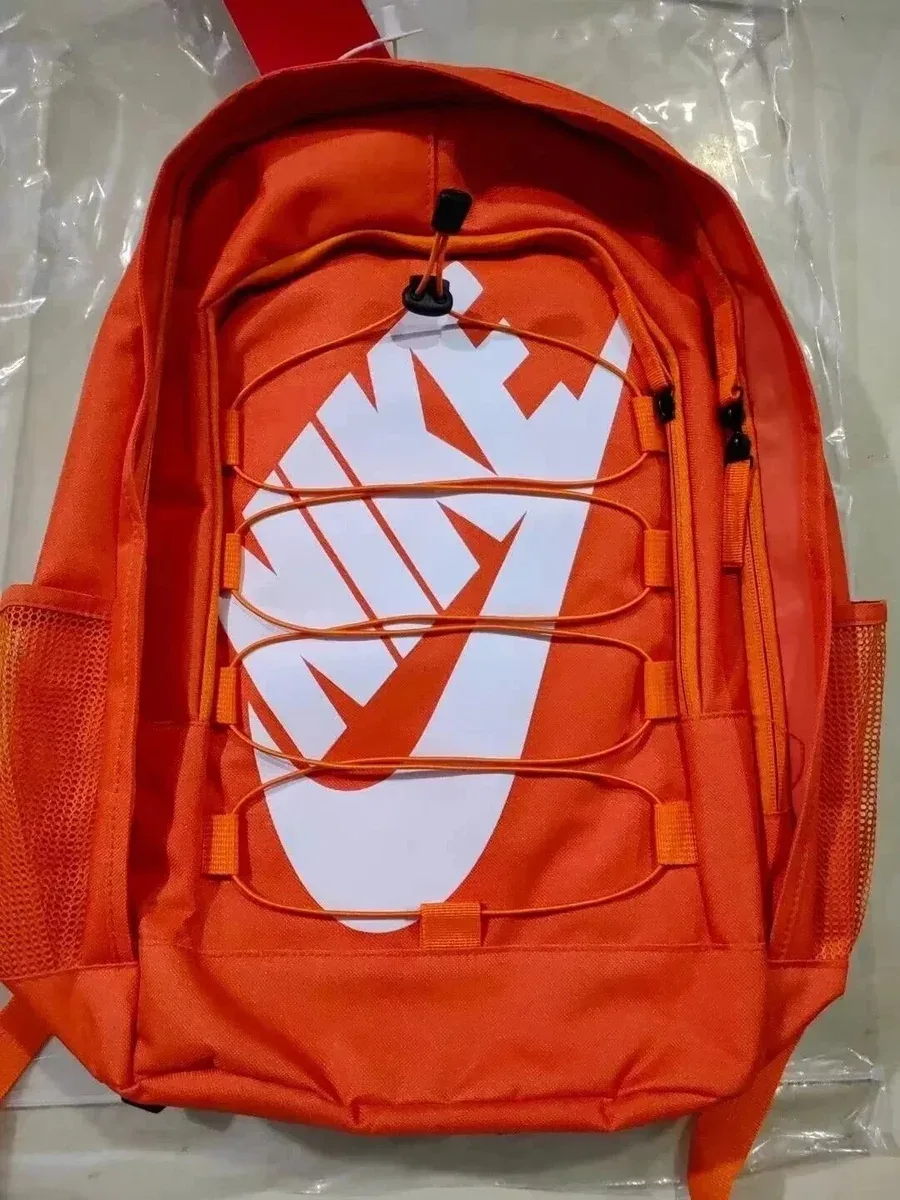 Nike Nike Orange Backpack with White Swoosh Orange - 1