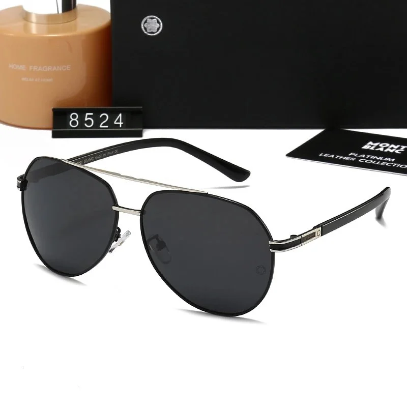Montblanc Montblanc Black Aviator Sunglasses Black