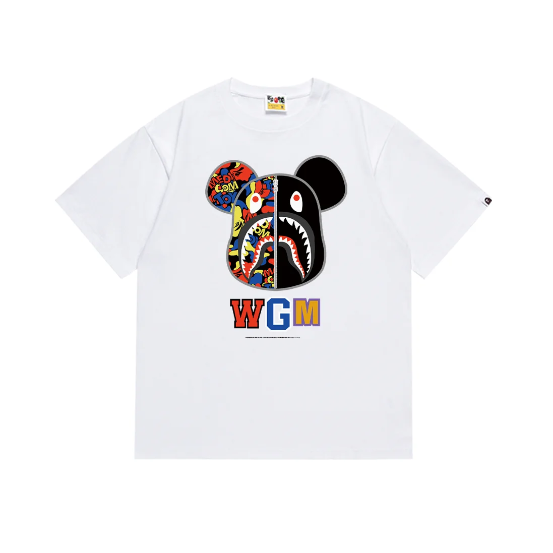 A Bathing Ape A Bathing Ape WGM Bear T-Shirt White White - 1