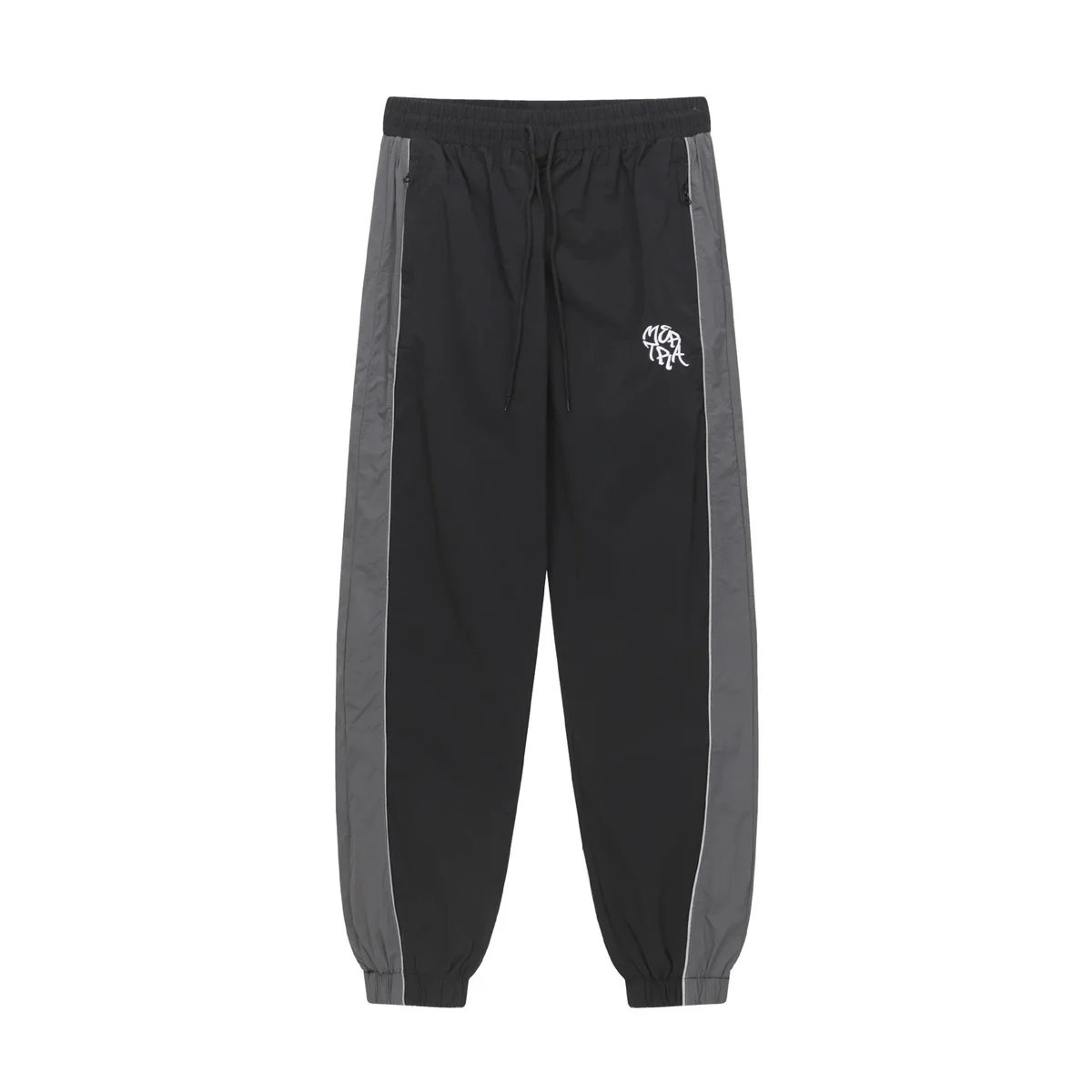 Other Black & Grey Contrast Track Pants ME02 Black Black - 1