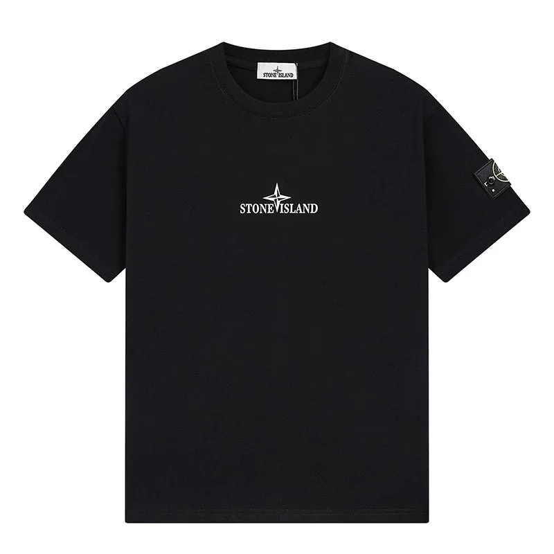 Stone Island Stone Island Black Compass Logo T-Shirt Black
