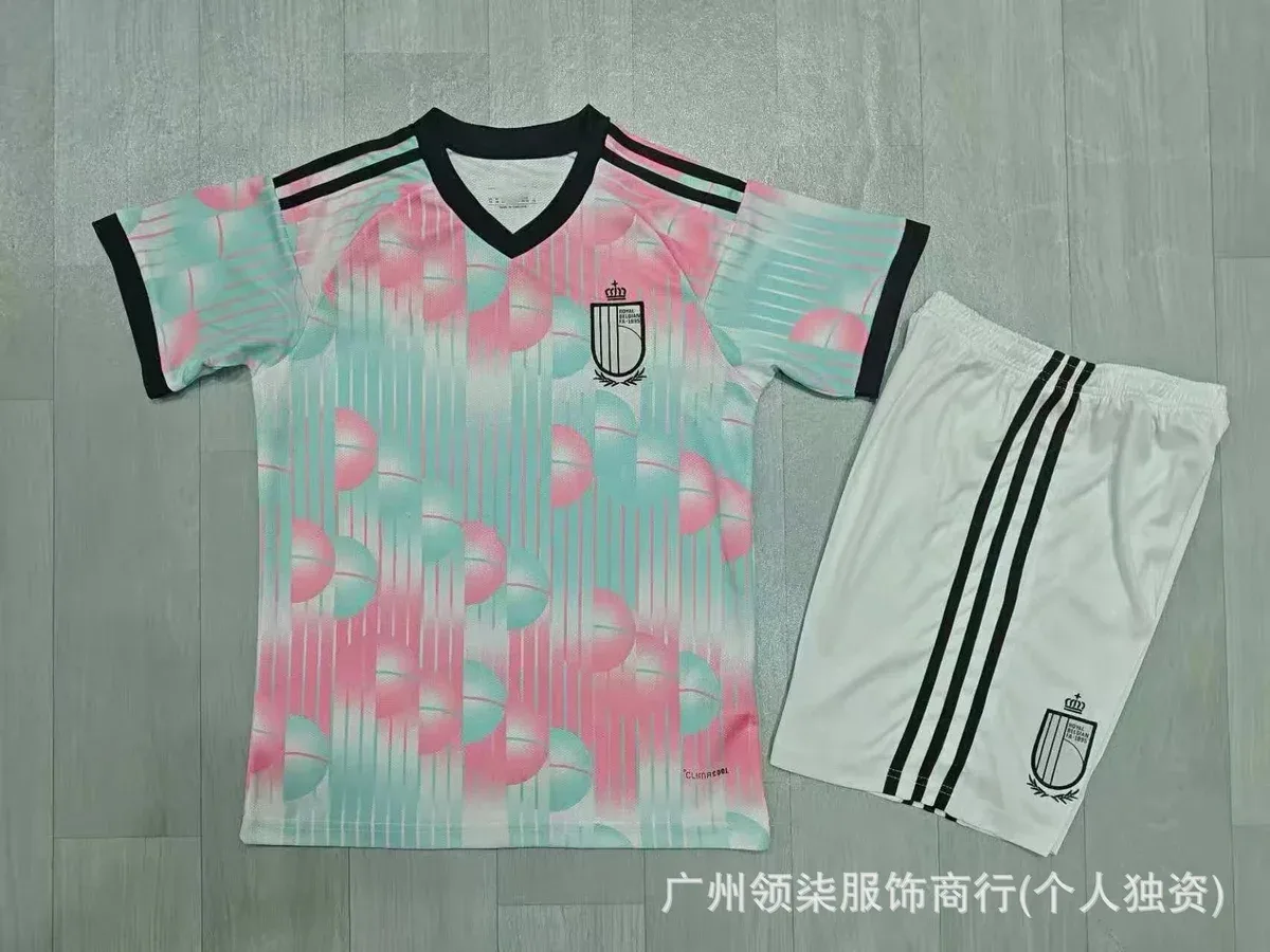 Adidas Adidas Classic Football Belgium Away Jersey Set 2627 Pink - 1