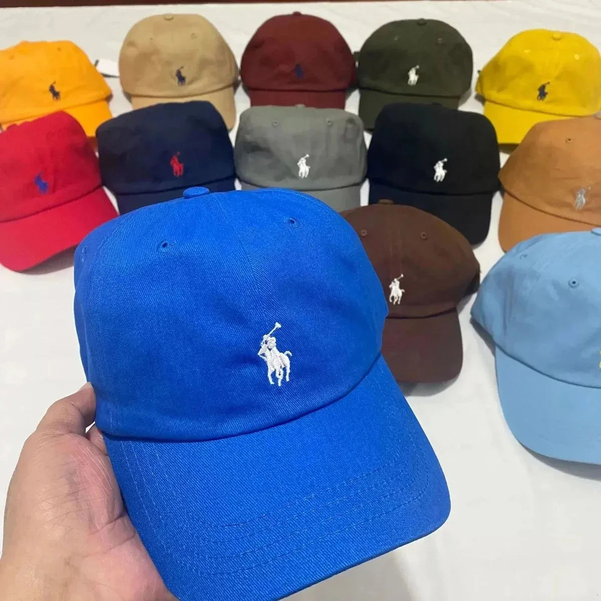 Polo Ralph Lauren Polo Ralph Lauren Classic Logo Cobalt Blue Baseball Cap Blue