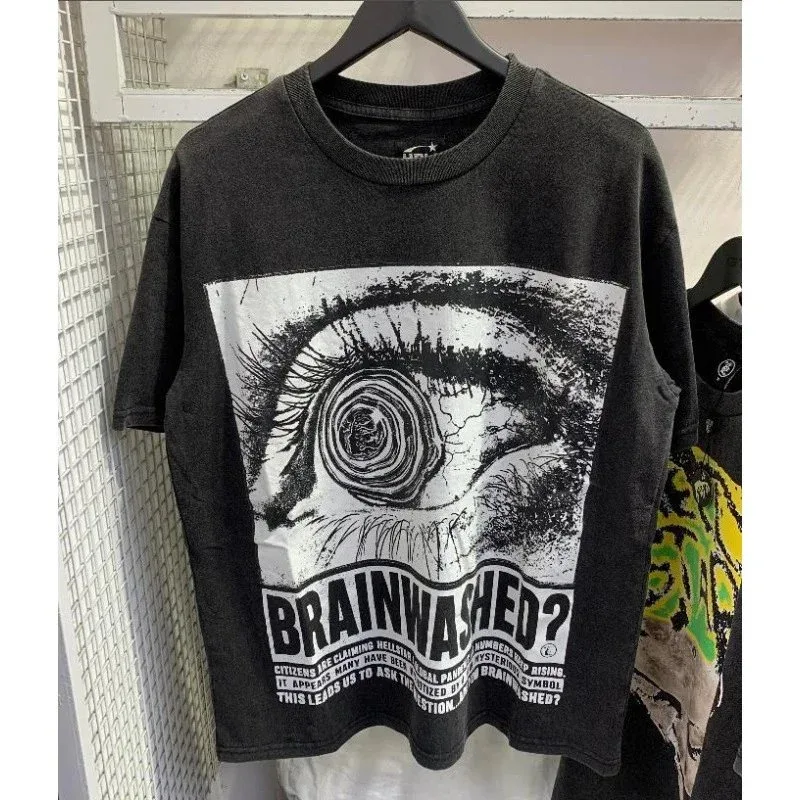 Other Black Brainwashed? Graphic T-Shirt H505 Black - 1