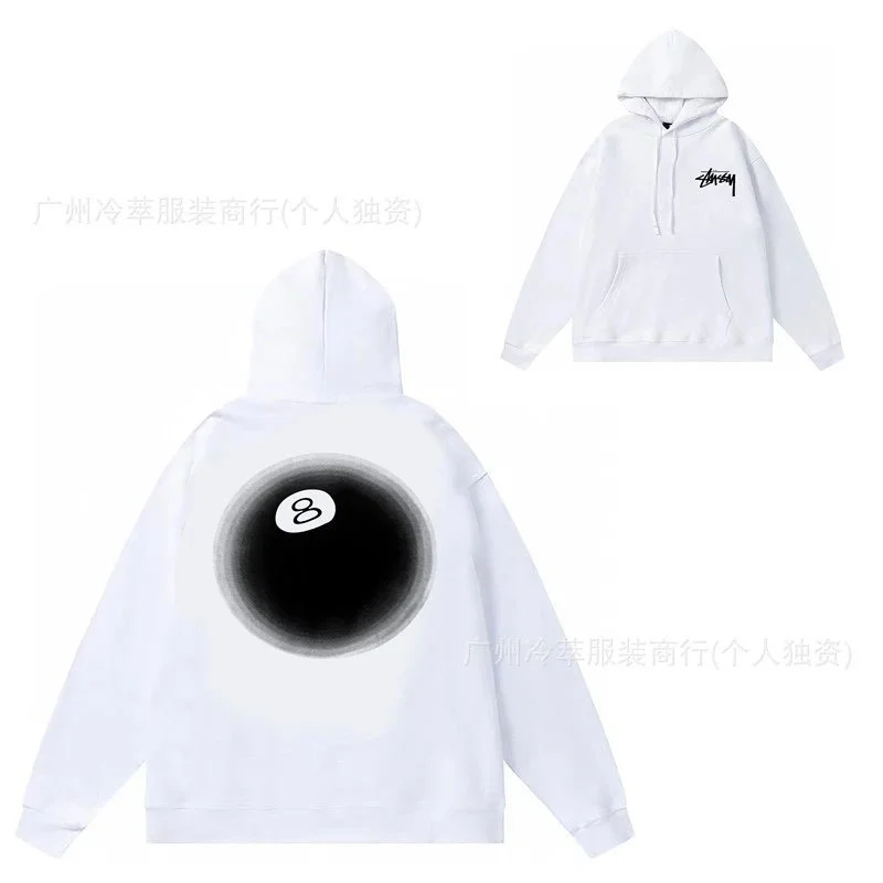 Stussy Stussy 8 Ball Hoodie White White - 1