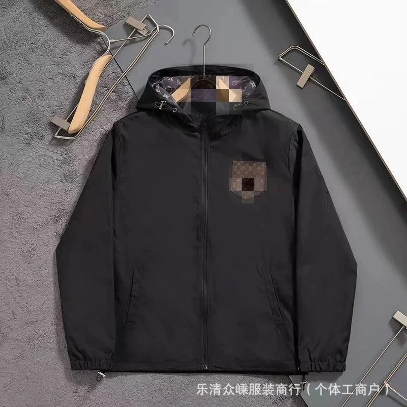 Louis Vuitton Monogram Black Windbreaker Jacket