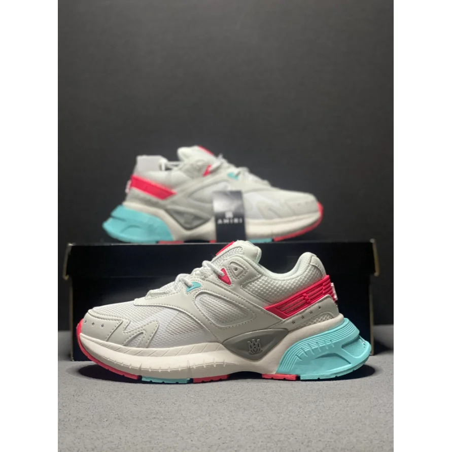 Amiri Amiri MX1 White Pink Blue Sneakers White - 1