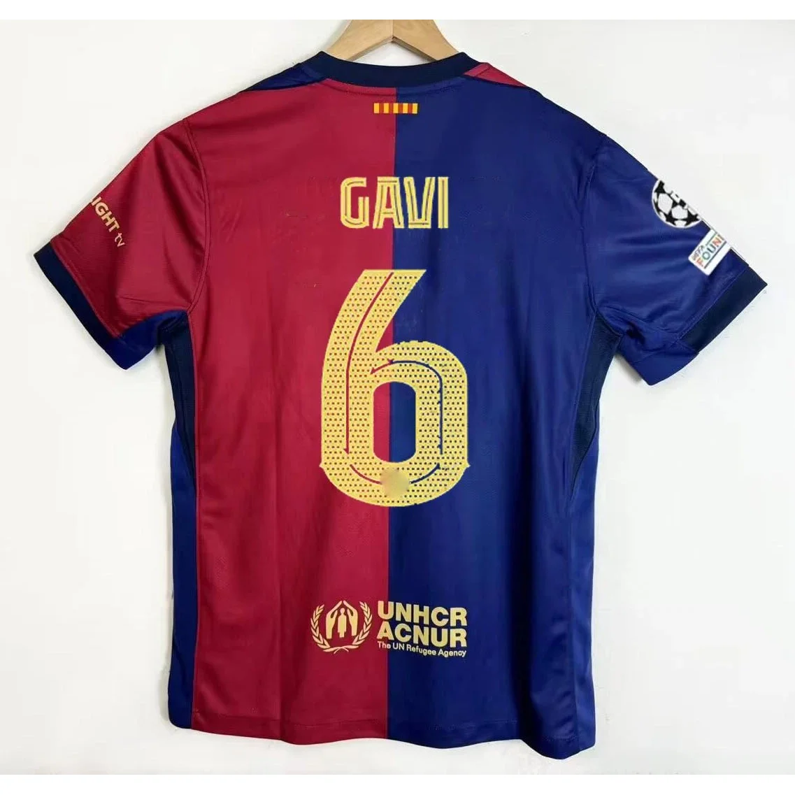 Nike Nike Gavi 6 Home Jersey Barcelona Football Shirt Blue - 1