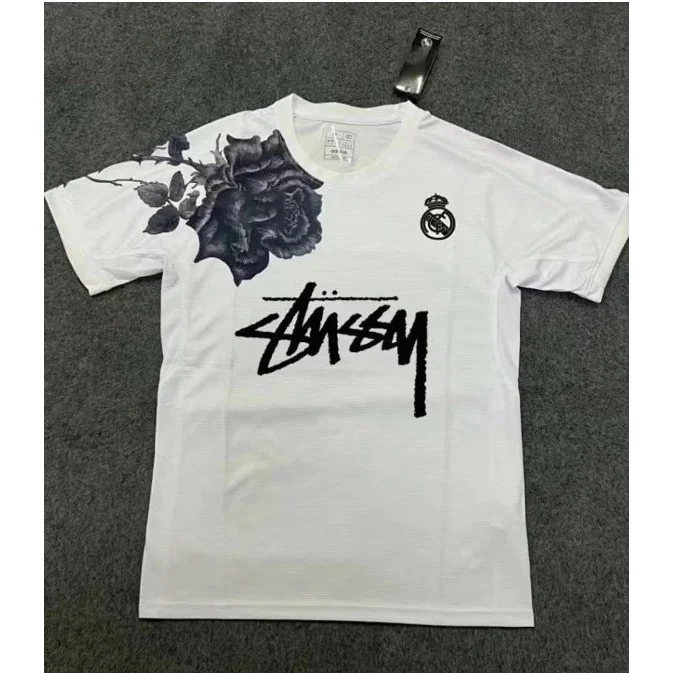 Stussy Stussy White Rose Floral T-Shirt White - 1